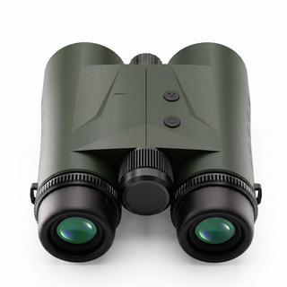 10x42 laser rangefinder binoculars in olive green