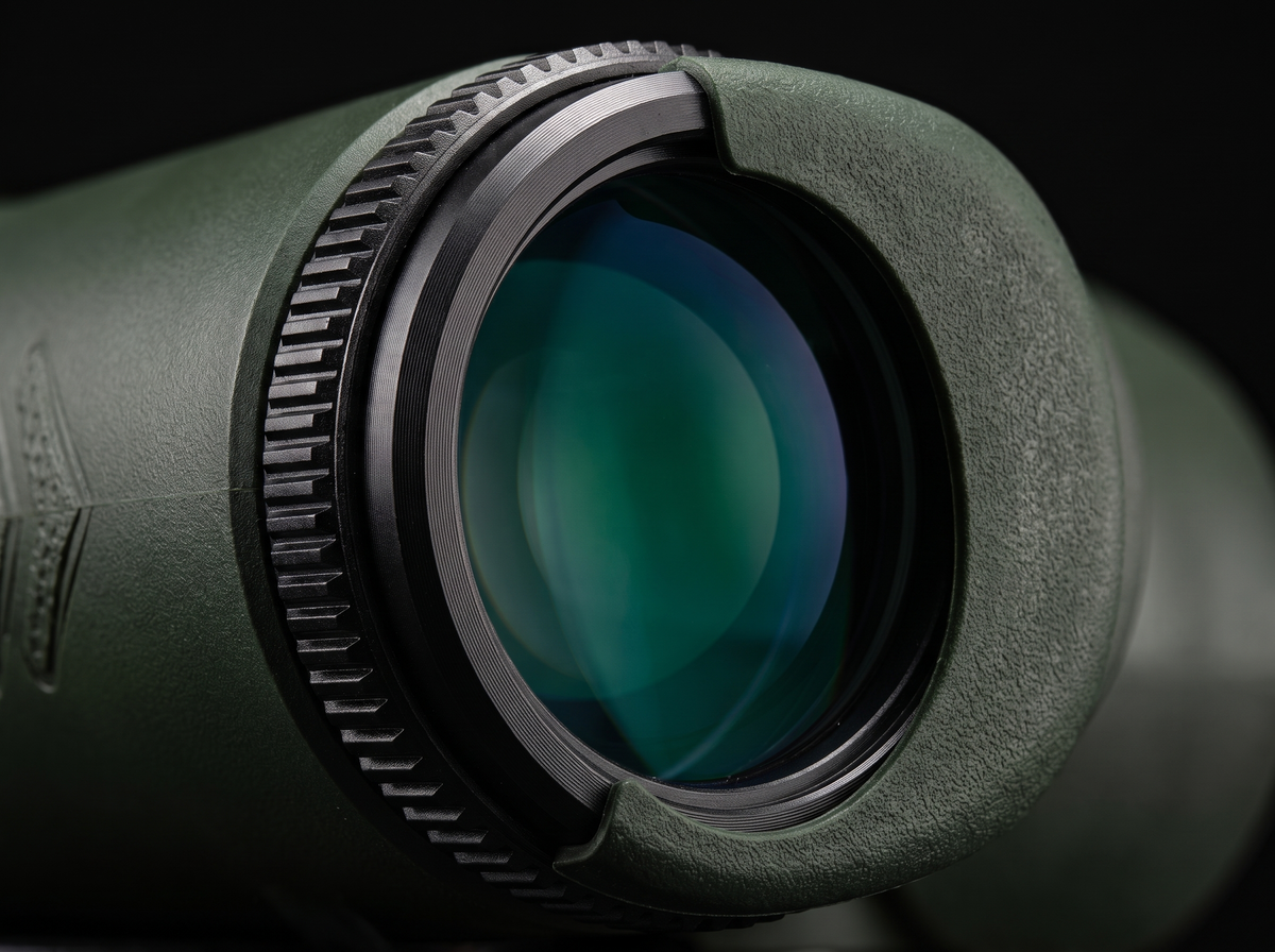 42 mm objective lens close up